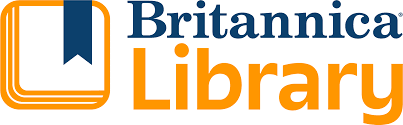 Britannica Library database logo with book