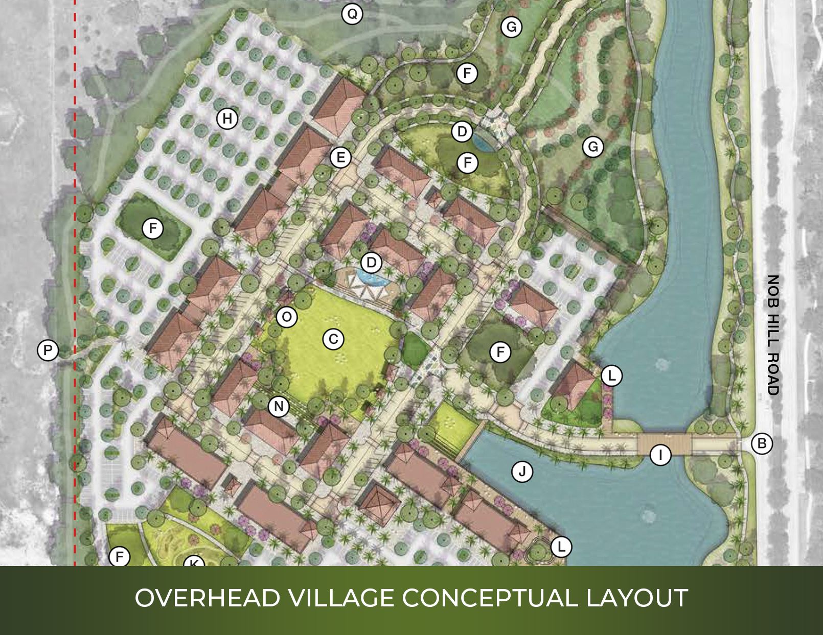 Overhead village conceptual layout