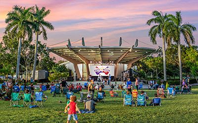 Eats N Beats at Pine Trails Park Amphitheatre links to the special events webpage